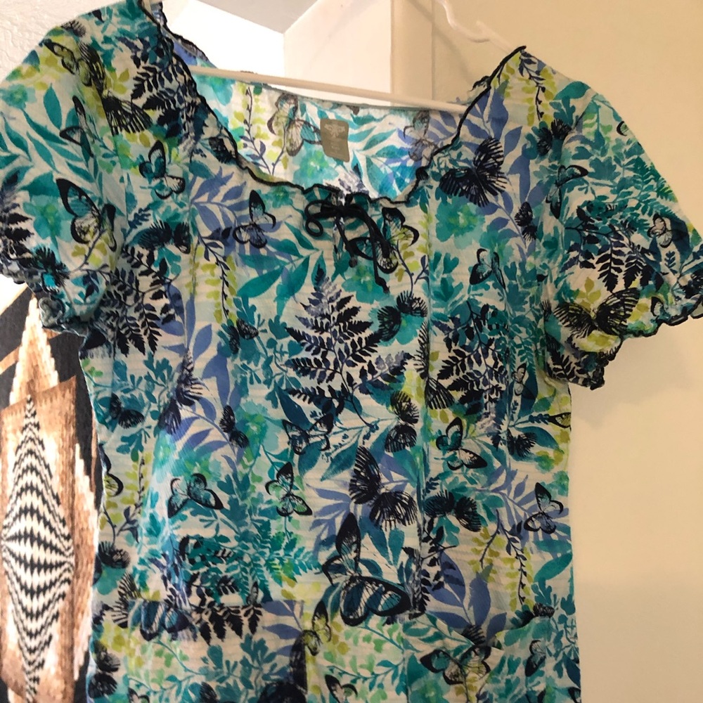 Baby doll scrub top